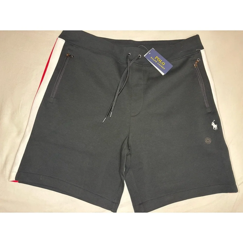 New POLO RALPH LAUREN Men's Black Mesh Athletic Shorts NWT $110 710971948002